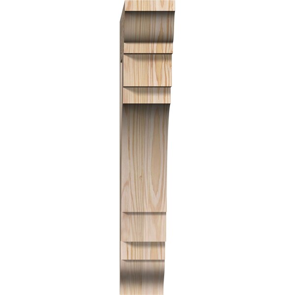 Merced Traditional Smooth Bracket, Douglas Fir, 3 1/2W X 18D X 22H